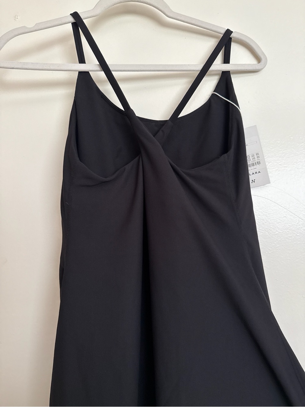 NWT Halara Patitoff Black Strappy Back Dress - Picture 6 of 6